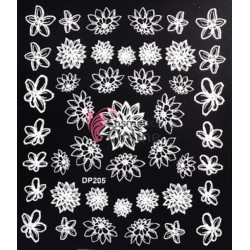 Stickere 3D pentru unghii Flower Carving Cod DP205 pentru Mireasa
